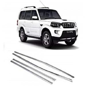 Window Lower Garnish Stainless Steel Chrome Finish Exterior for Scorpio New